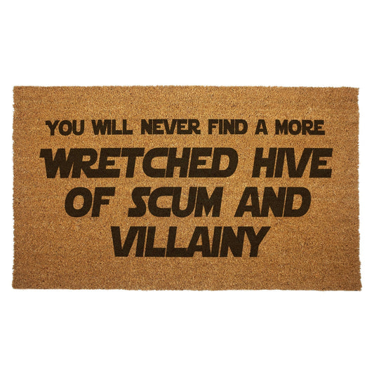 Wretched Hive of Scum and Villainy Door Mat