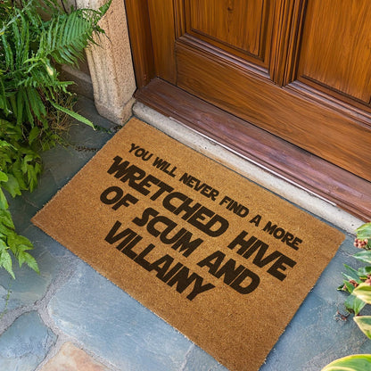 Wretched Hive of Scum and Villainy Door Mat