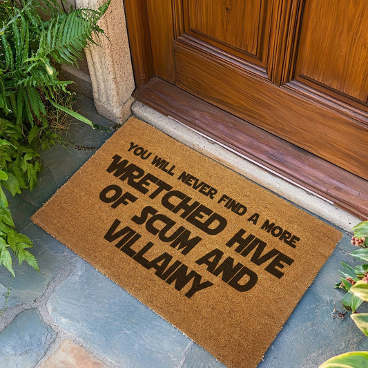 Wretched Hive of Scum and Villainy Door Mat